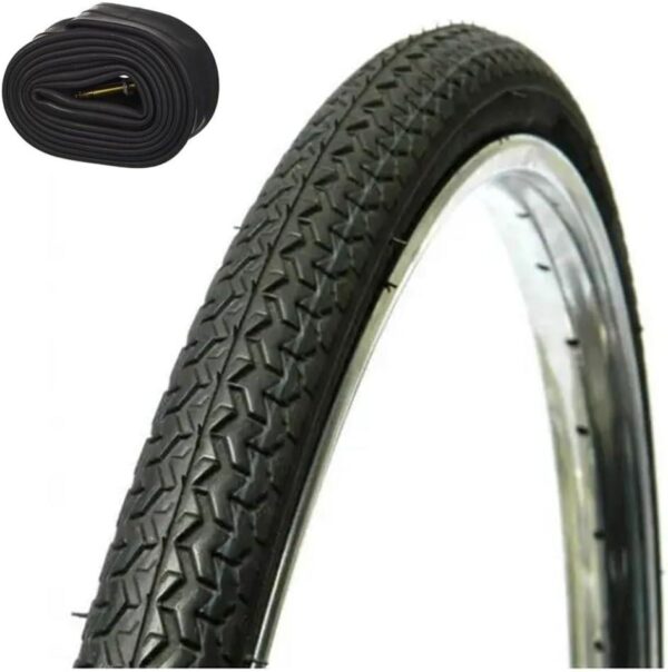 Copertone + Camera D'Aria 26 X 1 3/8 Per Bicicletta City Bike Olanda