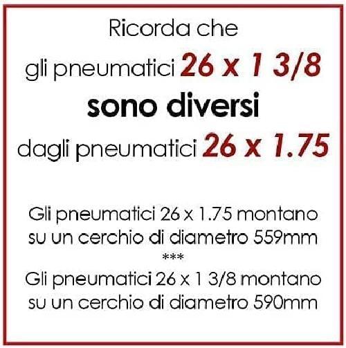 Cerchio Ruota Completa Anteriore + Copertone + Camera 26" X 1. 3/8 Bici City - immagine 2