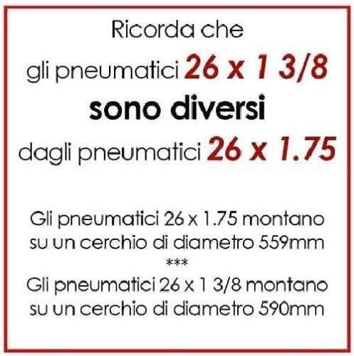 Cerchio Ruota Completa Posteriore + Copertone + Camera + Rocchetto 26" X 1. 3/8 - immagine 2