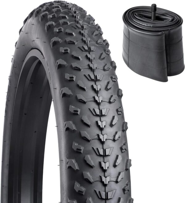 Copertone Fat Bike Tassellato 20 X 4.0 + Camera D'Aria