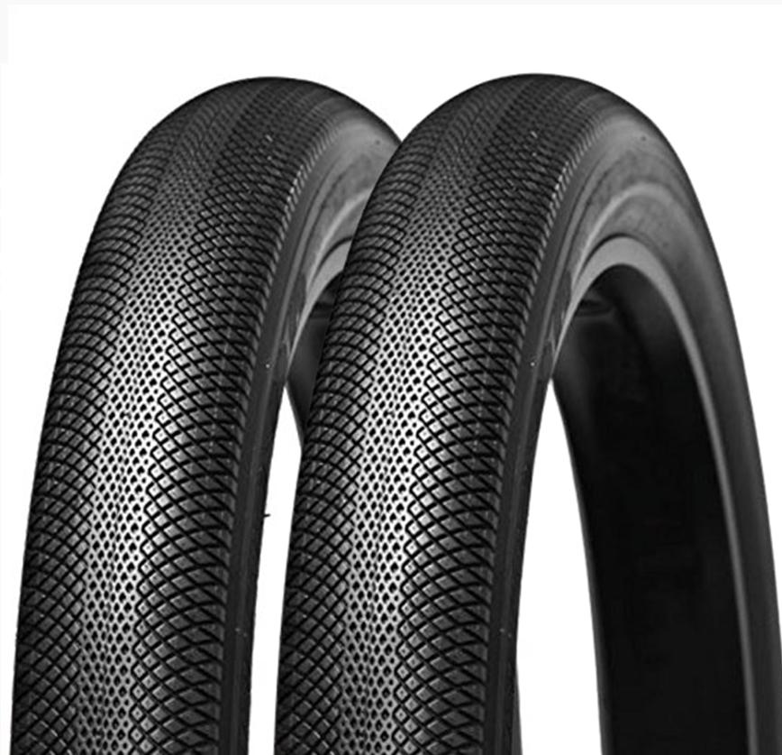 Coppia Copertone + Camere D'Aria Fat Bike 20×4.0 Rigido Nero Stradale Bici E-Bike - immagine 2