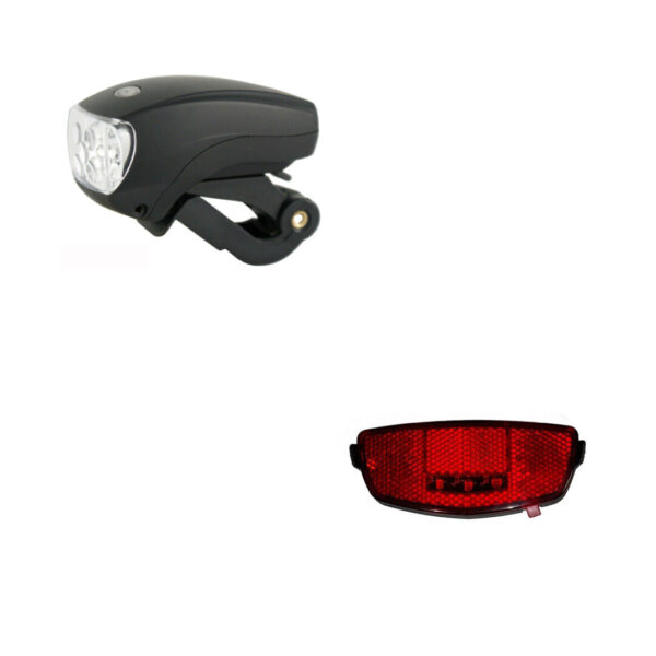 Kit Fanalino Anteriore+ Posteriore Luce Led-Bici Olanda- City Bike
