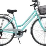 Bicicletta Donna Passeggio Misura 28 Bici Da Città Con Cambio E Cestino Tiffany - Cestino in ferro