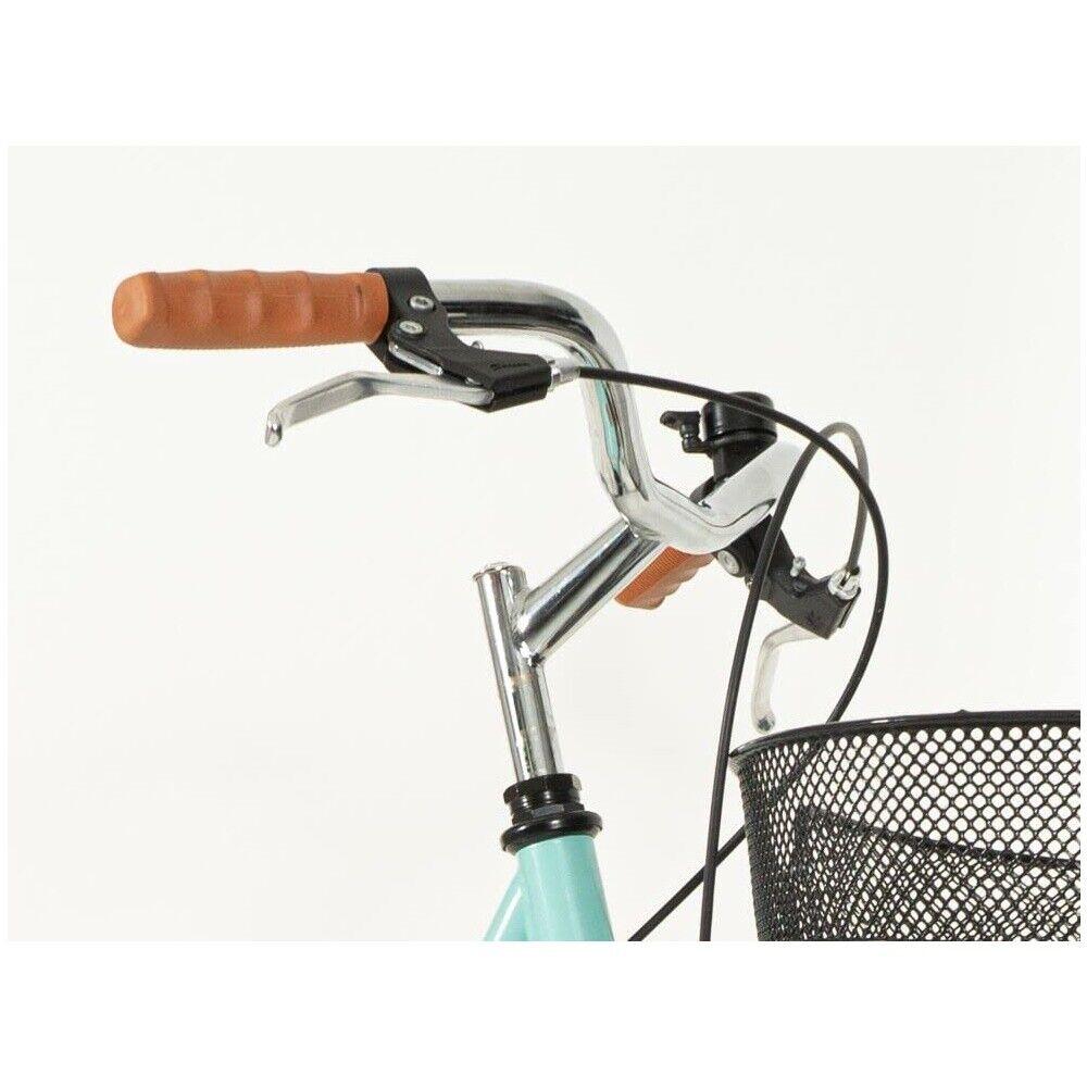 Manubrio In Acciaio + Coppia Di Manopole In Gomma Antiscivolo Nero - Bicicletta - immagine 3