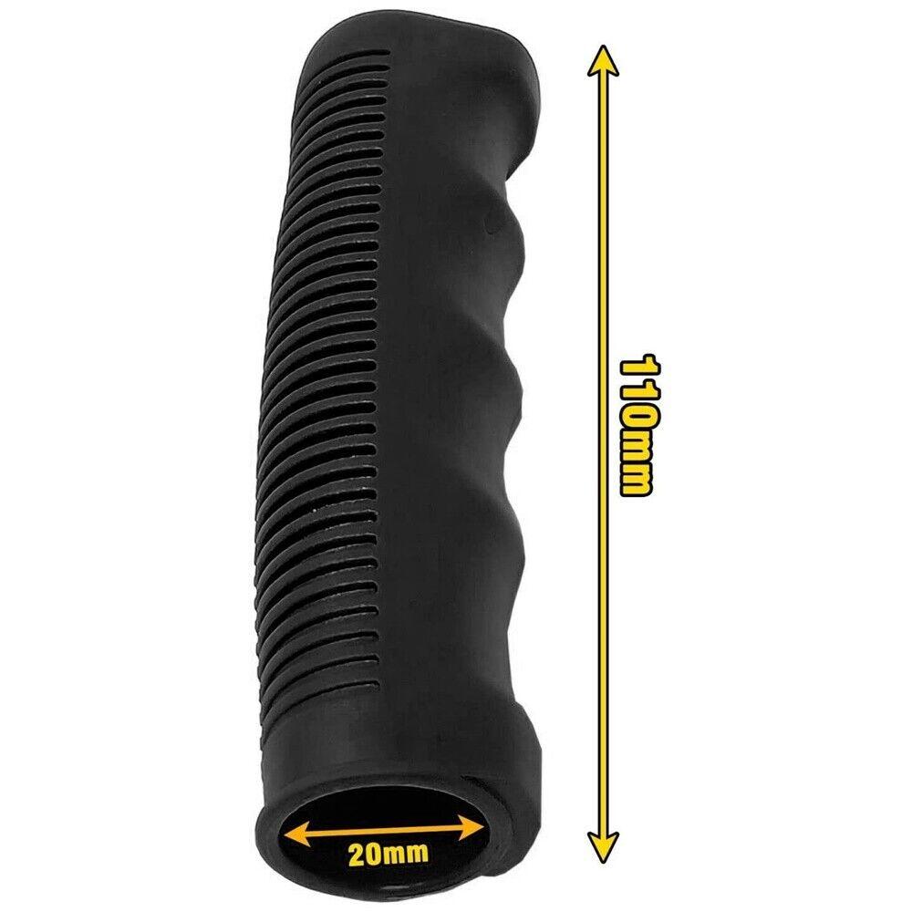 Manubrio In Acciaio + Coppia Di Manopole In Gomma Antiscivolo Nero - Bicicletta - immagine 5