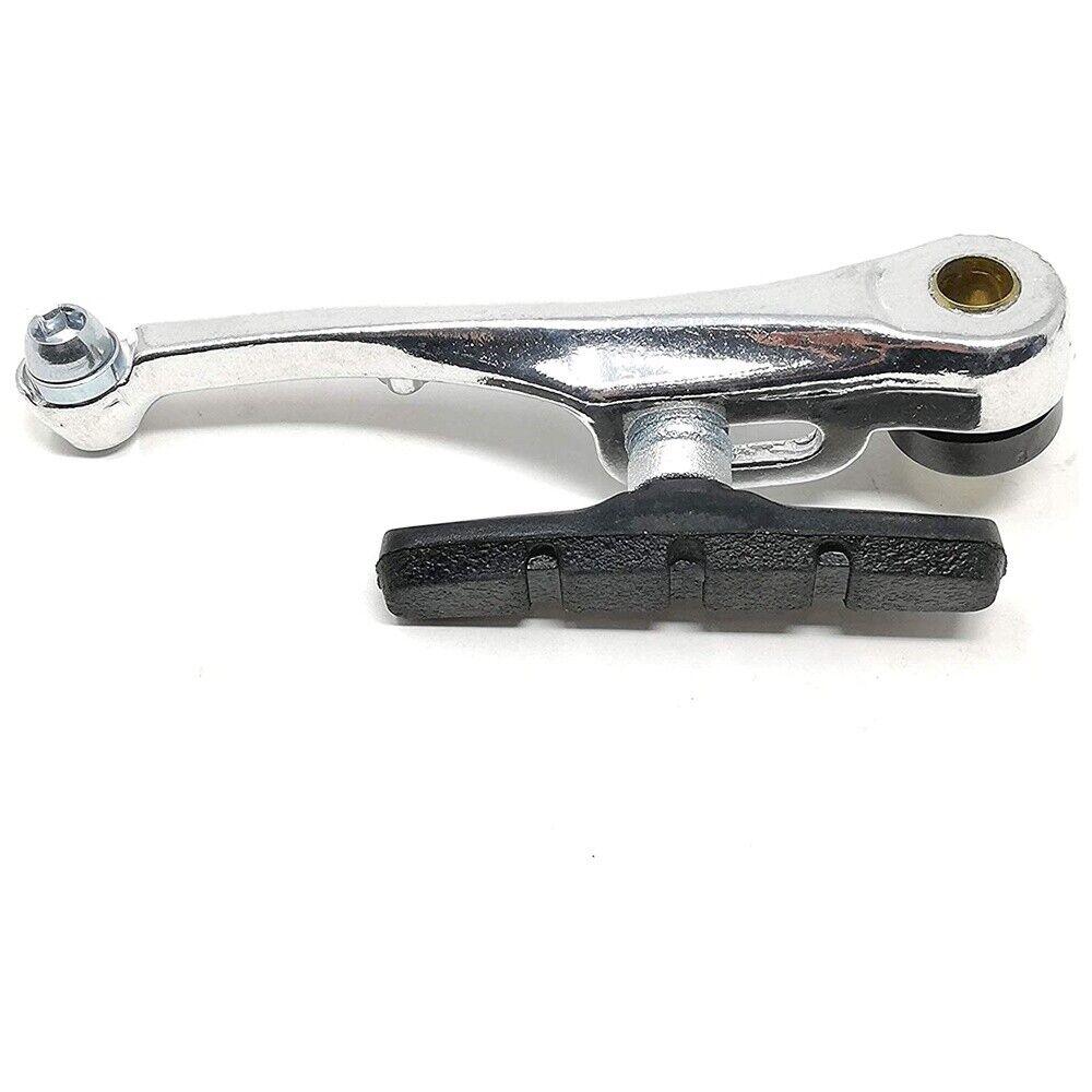 Freno V-Brake Per Bici Alluminio Cromato Pinza Con Pattini - immagine 7