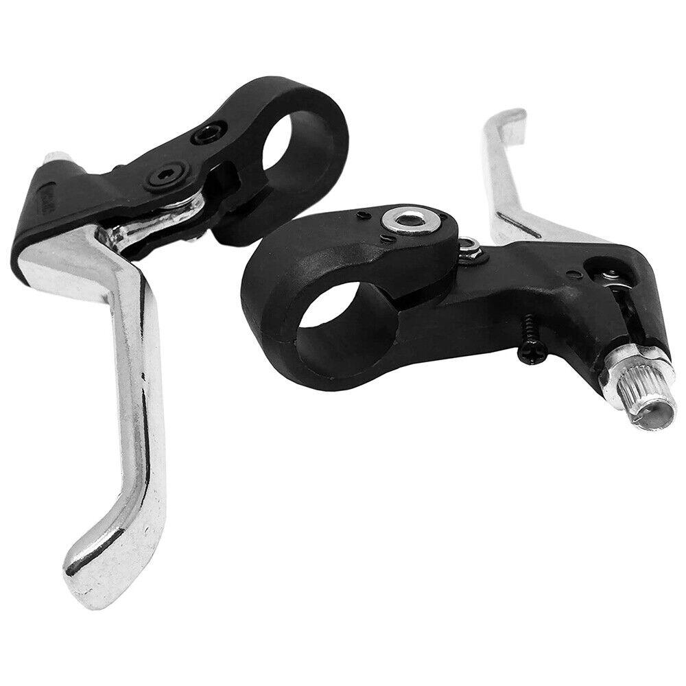Coppia Leve Freno Bici Universali Alluminio Plastica Grande (11 Cm)-Bicicletta - immagine 2