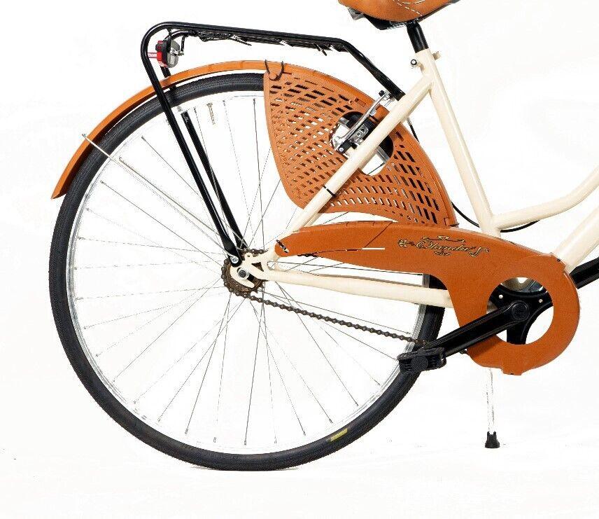Coppia Paraveste Bici 26 In Plastica Con Molle-Bicicletta Olanda -Marrone - immagine 3