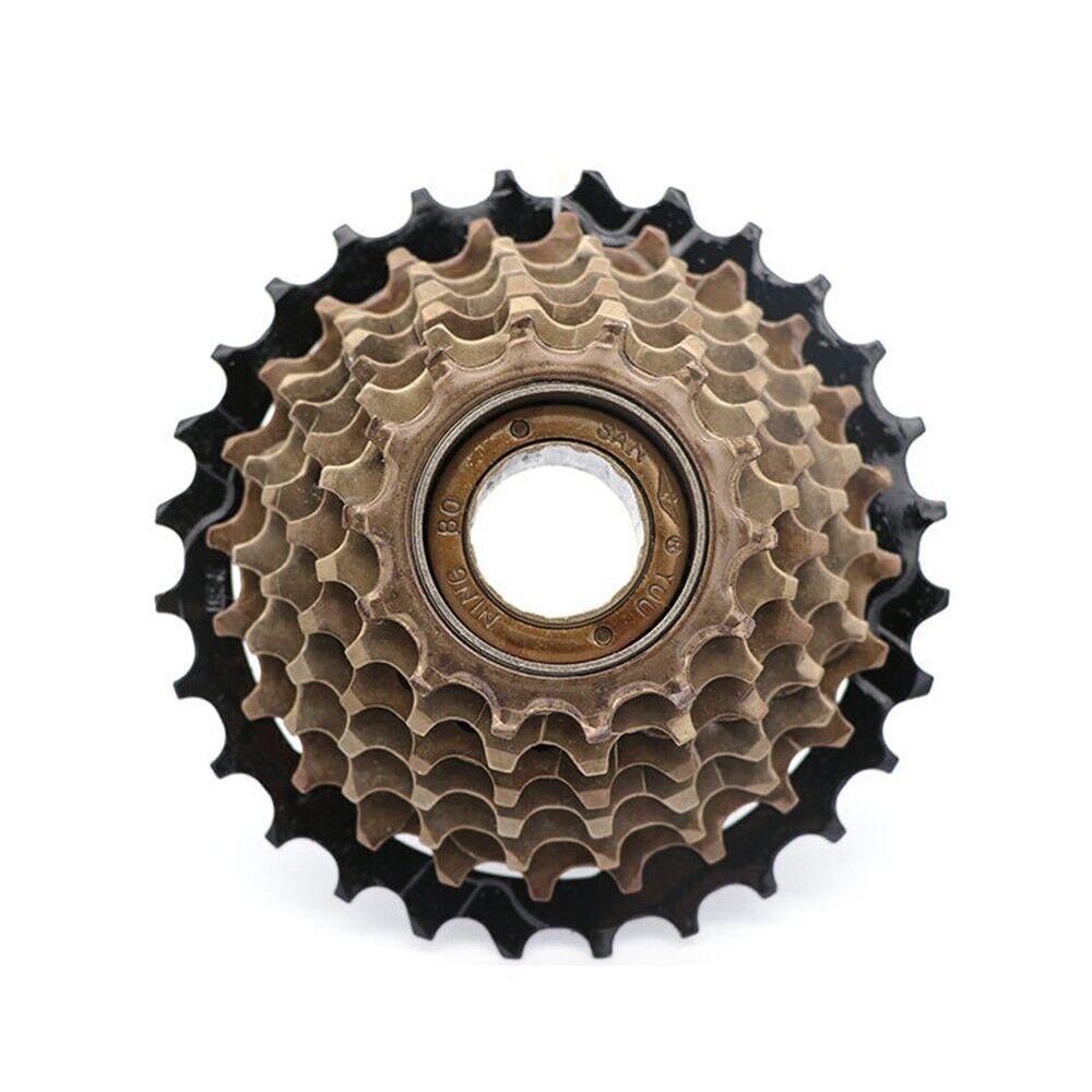 Ruota Anteriore E Posteriore + Ruota Libera 7 Velocita+ Dadi E Flap- Bicicletta 28x1.75 - immagine 5