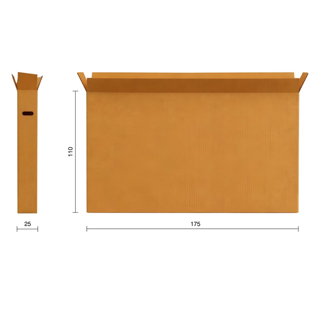 5 Pezzi Cartone per Bicicletta 175x110x25 cm · Scatola Imballaggio Bici Robusto - immagine 3