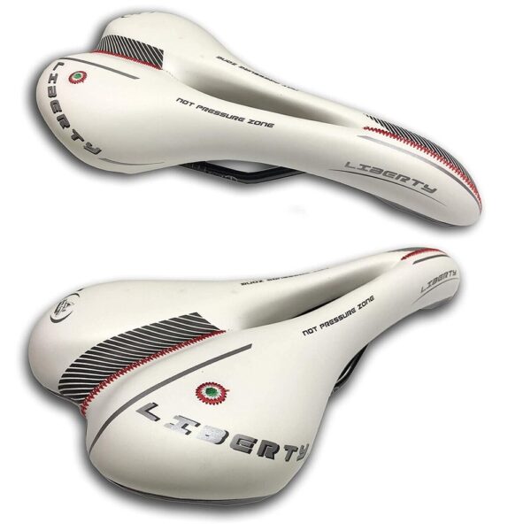 Sella Montegrappa Liberty Antiprostata Bici Mountain Bike / City Bianco