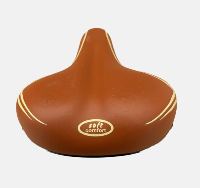 Sella Marrone Per Bici City Bike Confort Comoda Unisex Completa Di Morsetto - immagine 7