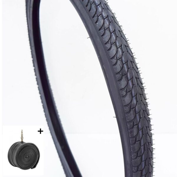 Copertone 20 X 1.75 + Camera Nero Per Bici 20" Bicicletta Pneumatico Bike