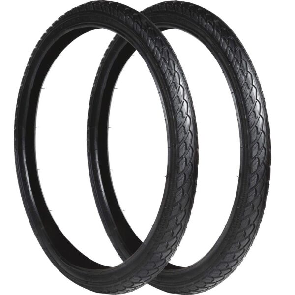 Coppia Copertone 24 X 1.75 - Nero Per Bici 24" - Bicicletta - Pneumatico