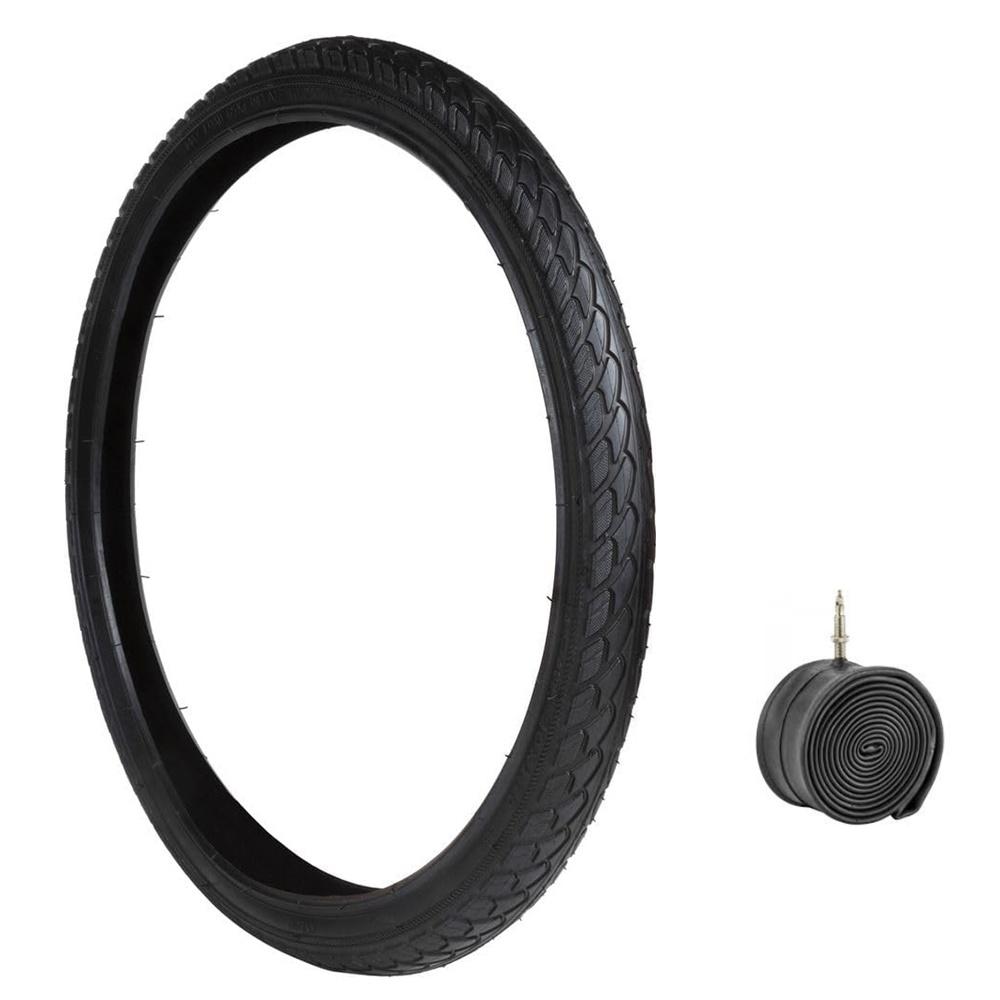 Copertone 26 X 1.75 + Camera Nero Per Bici 26" Bicicletta Pneumatico Bike