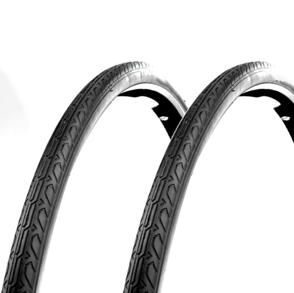 Coppia Copertone 700 X 28 C (28 5/8 1/8) Nero Per Bici 28" Bicicletta Bike