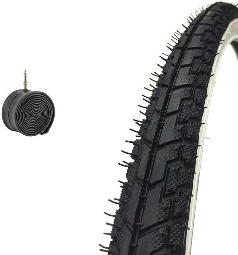 Copertone 700 X 35 C (28 5/8 3/8) + Camera D'Aria Bianco/Nero Per Bici 28" Bike