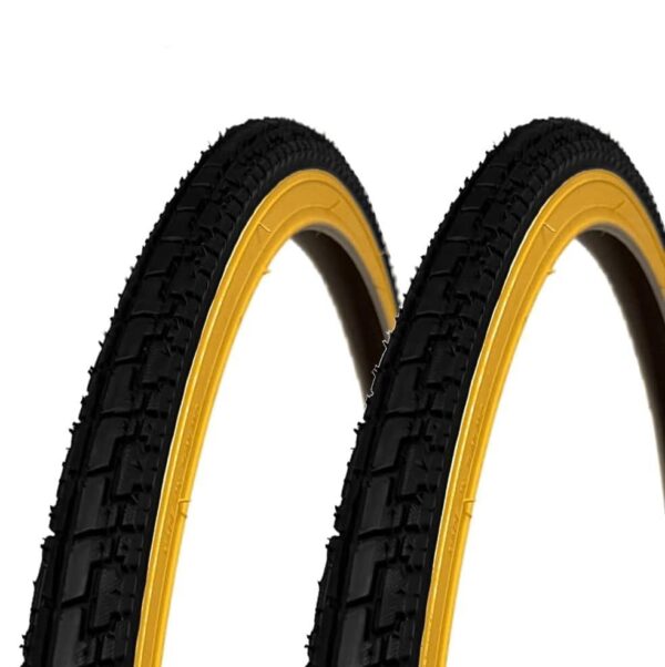 Coppia Copertone 700 X 35 C (28 5/8 1/8) Nero/Para Per Bici 28" Bicicletta