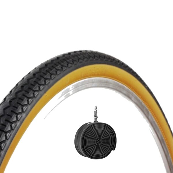 Copertone 26 X 1.3/8 + Camera Nero/Para Per Bici 26"  Bicicletta Pneumatico Bike