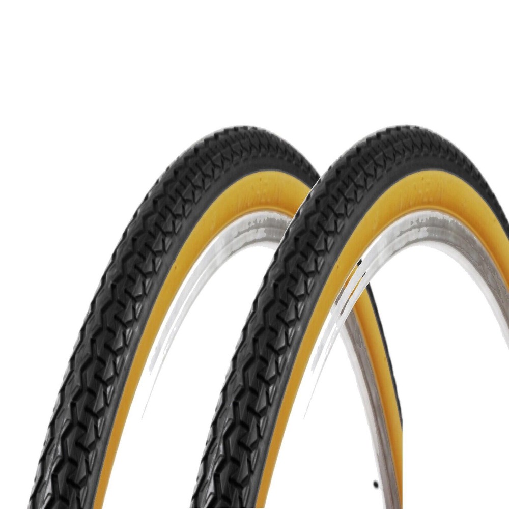 Coppia Copertone 26 X 1.3/8 - Nero/Para Per Bici 26" Bicicletta Pneumatico