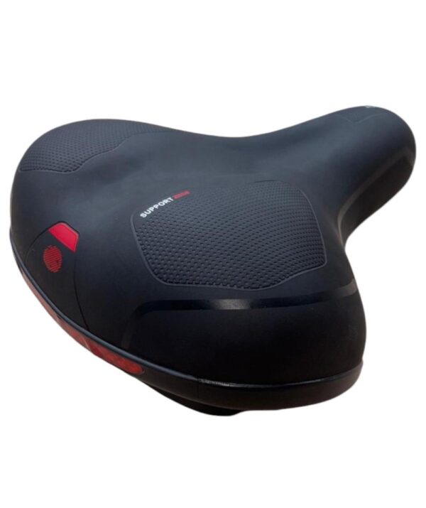 Sella Nera Per Bici City Bike Confort Comoda Unisex Completa Di Morsetto