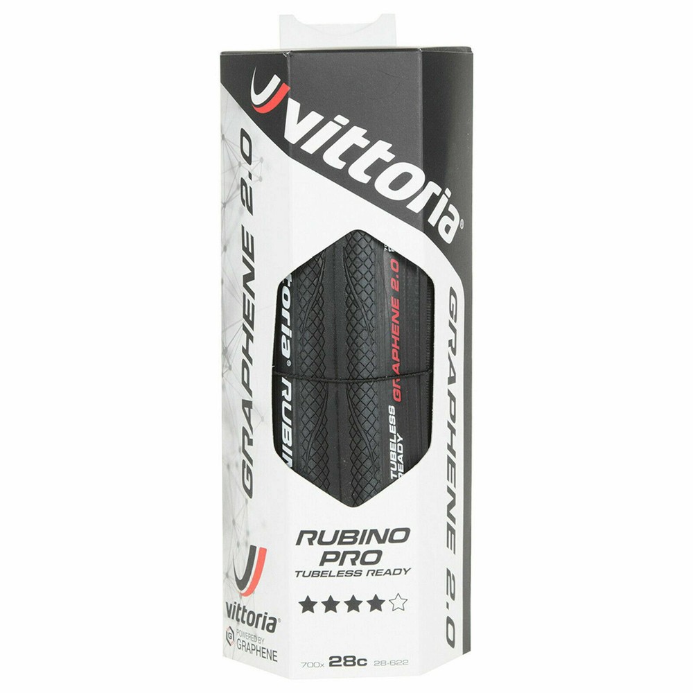 Copertone Vittoria Rubino Pro 700x28 Nero Bici Graphene 2.0 Pneumatico Corsa - immagine 2
