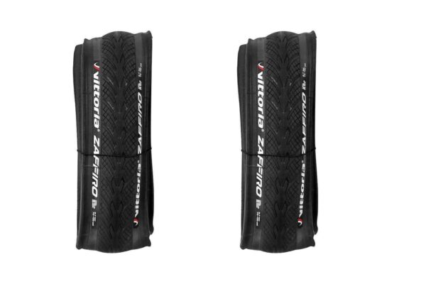 2  Copertoni Vittoria Zaffiro 4 Iv 700 X 25 Nero Bici Pneumatici Corsa 60 Tpi