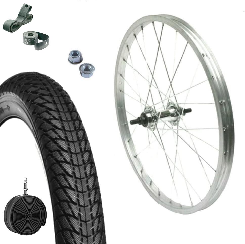 Cerchio Ruota Completo Posteriore 24" X 1.75 + Copertone + Camera Bici City Bike