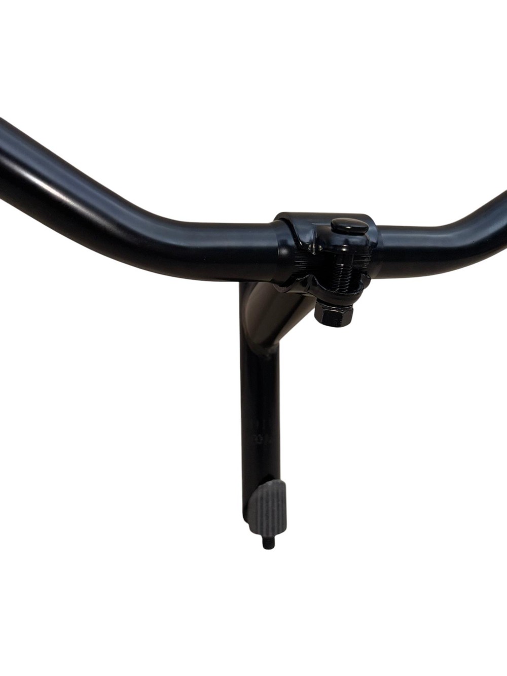 Manubrio Bici Acciaio Nero Bicicletta 600l + Leve Freno + Coppia Manopole Bianco - immagine 5