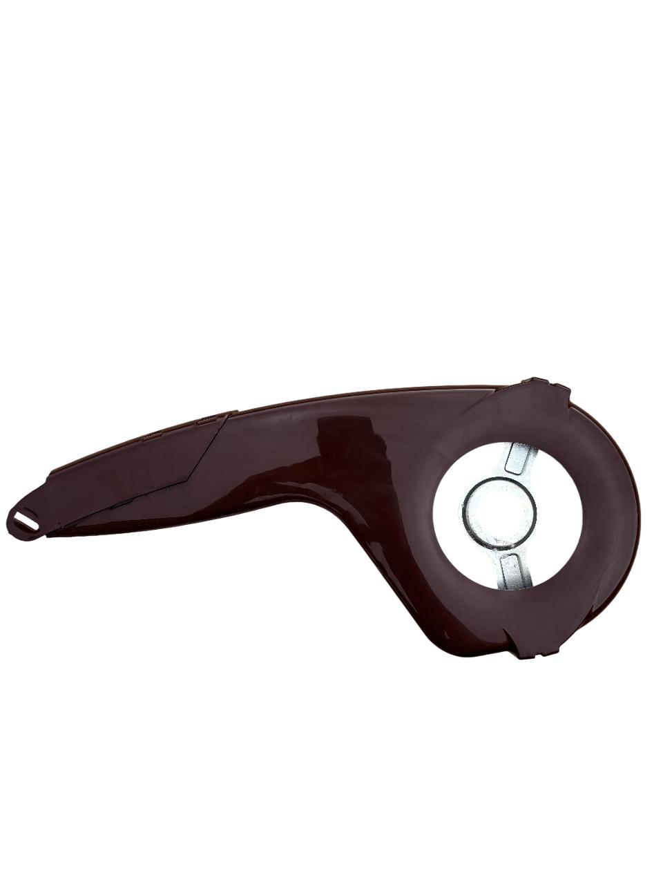 Carter Copricatena Paracatena Bicicletta Bike Marrone Scuro Per Guarnitura 1v - immagine 3