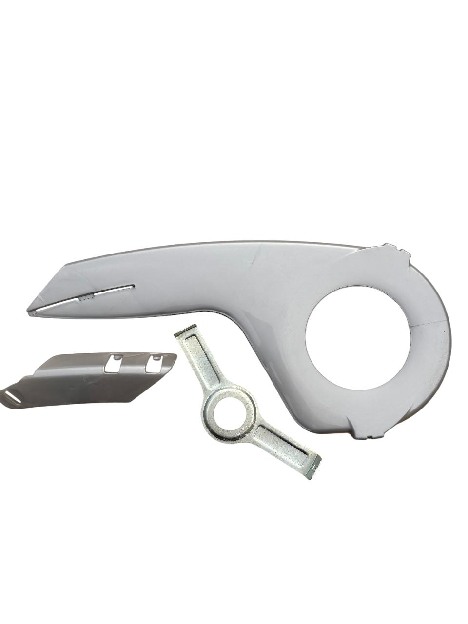 Carter Copricatena Paracatena Bicicletta Bici Olanda Grigio Per Guarnitura 1v - immagine 2