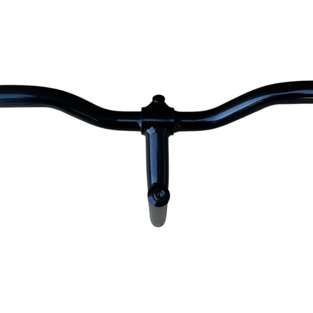 Manubrio Bici Acciaio Nero Attacco + Piega Bicicletta City Bike 585l City Bike - immagine 7