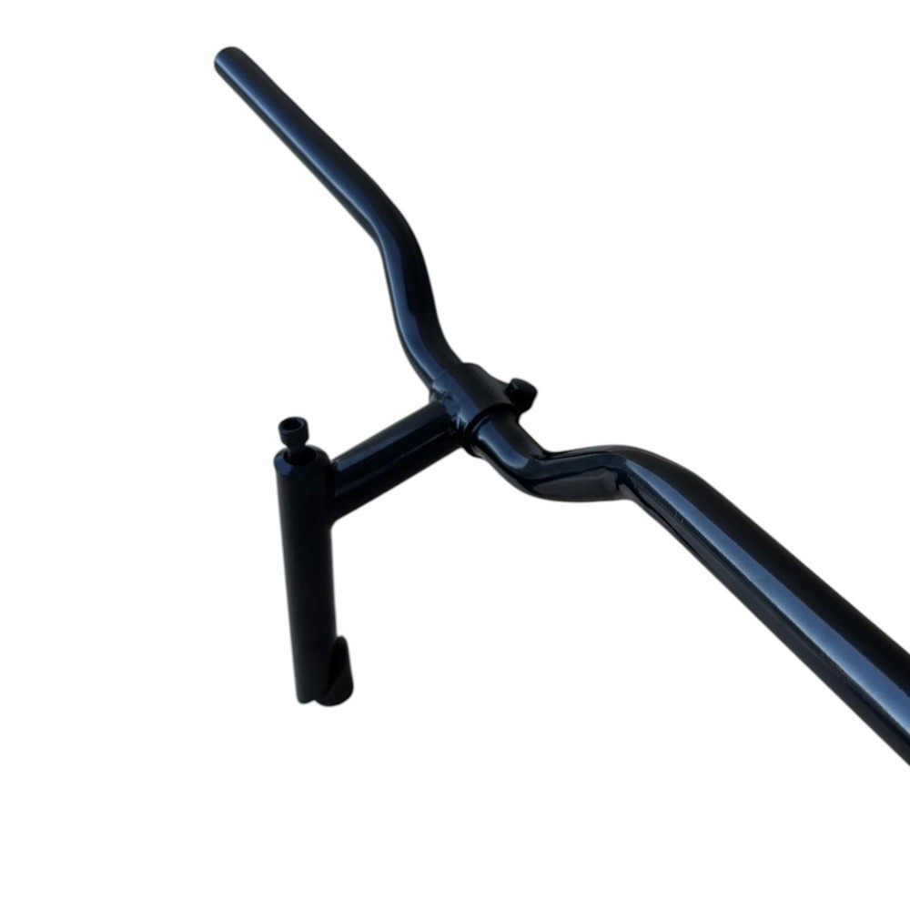 Manubrio Bici Acciaio Nero Attacco + Piega Bicicletta City Bike 585l City Bike - immagine 9