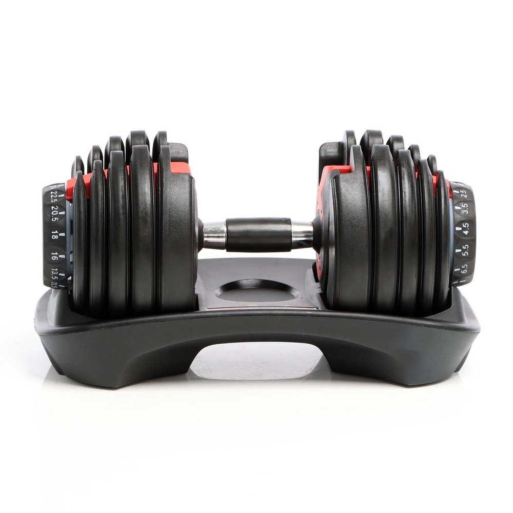 Manubrio Pesi Palestra Casa Da 2.5 A 24 Kg - 15 Livelli Regolabili Set Con Base - immagine 2