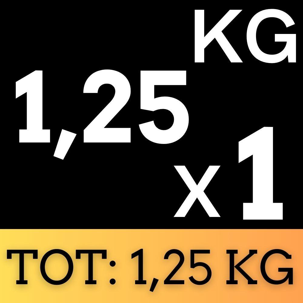 Disco Ghisa Nero 1,25 Kg Foro ø25mm Per Bilanciere Manubri Palestra Home Fitness - immagine 5