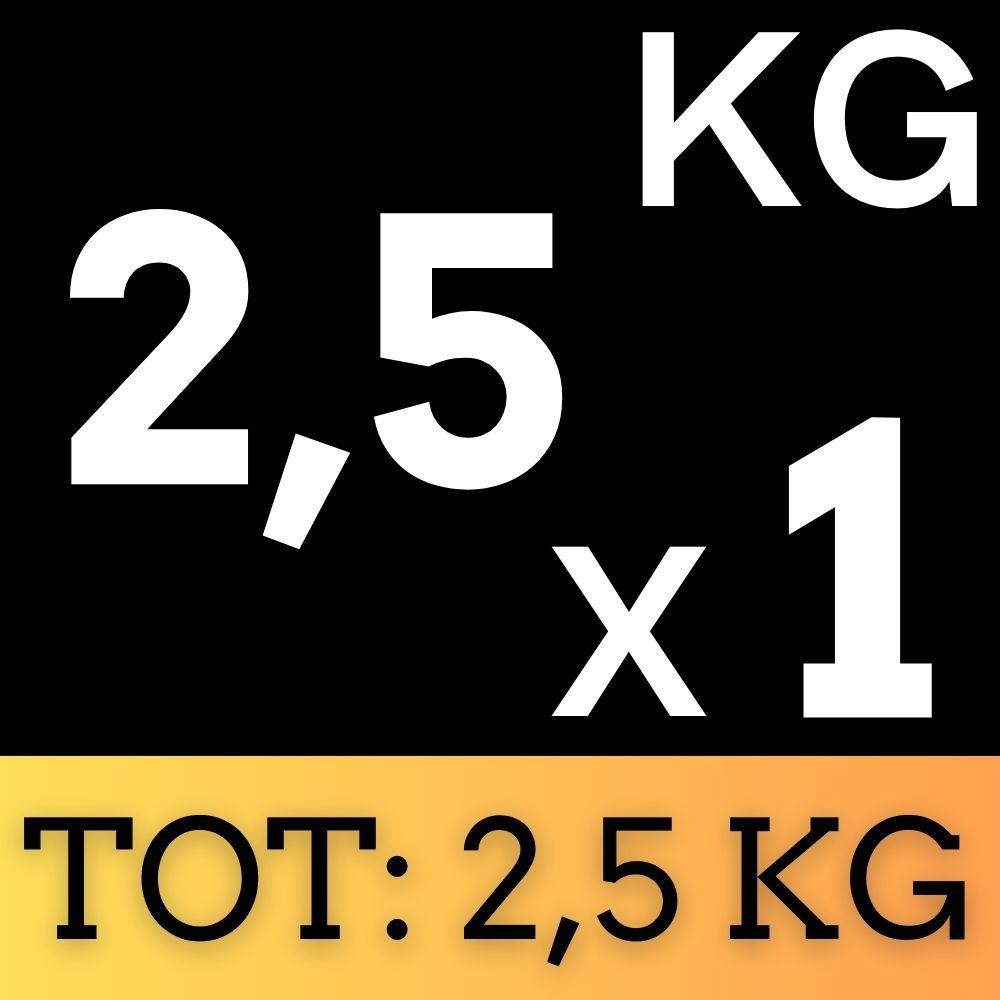 Disco Ghisa Nero 2,5 Kg Foro ø28mm Per Bilanciere Manubri Palestra Home Fitness - immagine 5