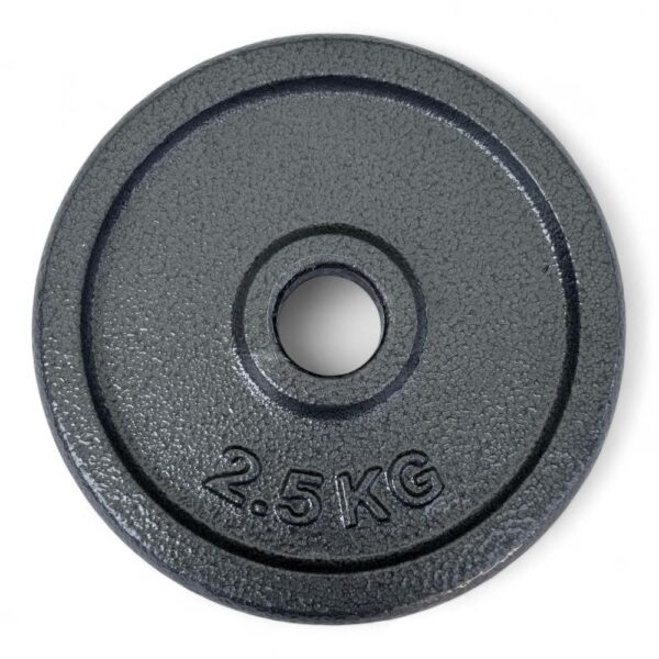 Disco Ghisa Nero 2,5 Kg Foro ø28mm Per Bilanciere Manubri Palestra Home Fitness