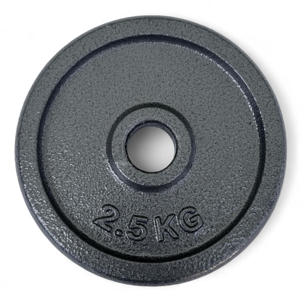 Disco Ghisa Nero 2,5 Kg Foro ø28mm Per Bilanciere Manubri Palestra Home Fitness
