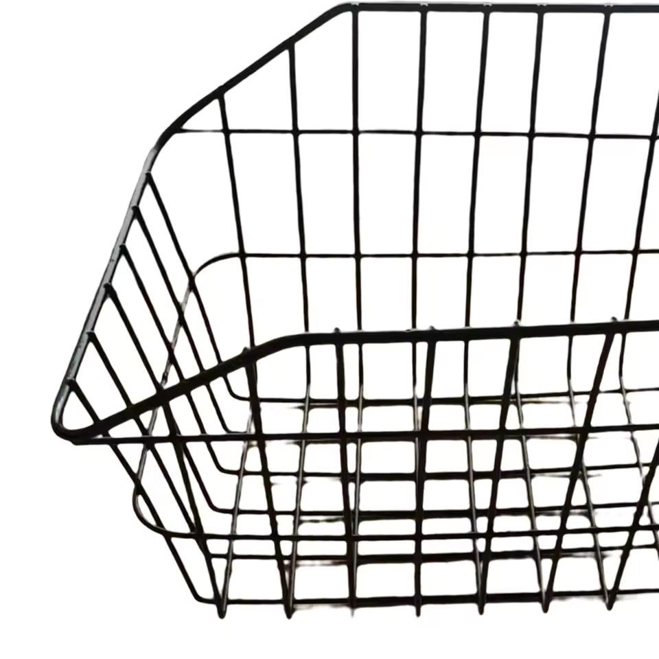 Cestino Bici Posteriore In Rete Nero Maglia Larga - immagine 4
