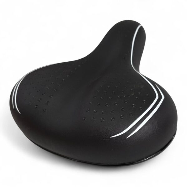 Sella Nera Per Bici City Bike Confort Comoda Unisex Completa Di Morsetto Nero