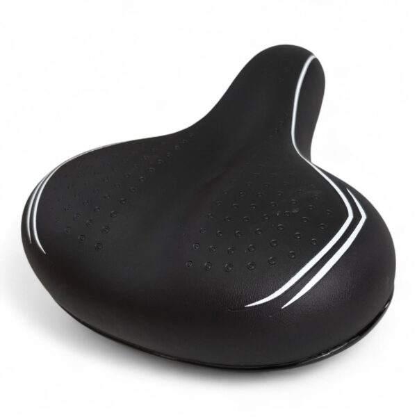 Sella Nera Per Bici City Bike Confort Comoda Unisex Completa Di Morsetto Nero