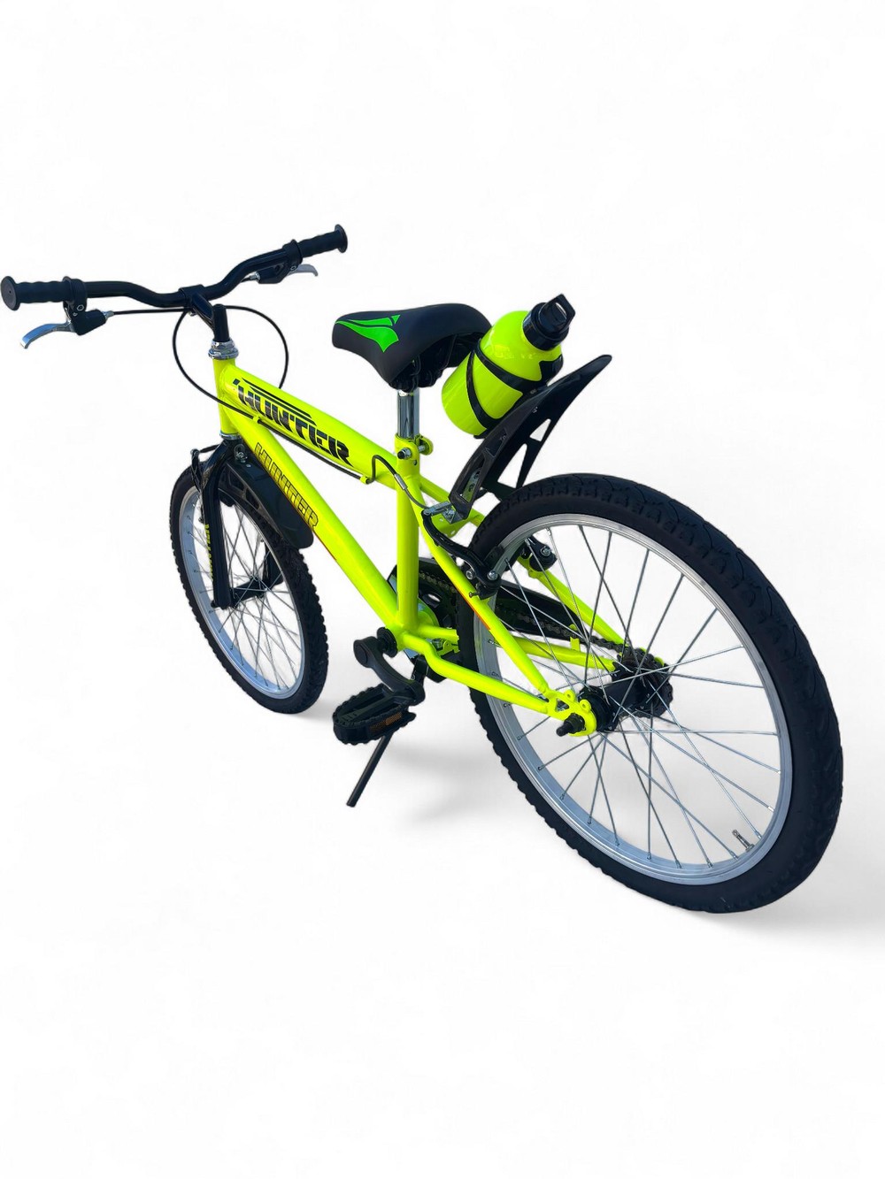 Bicicletta Bambino Misura 20 Bici Hunter Da 6 A 8 Anni Giallo (1,20-1,35 M) - immagine 4