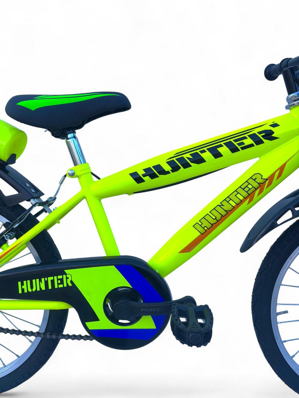 Bicicletta Bambino Misura 20 Bici Hunter Da 6 A 8 Anni Giallo (1,20-1,35 M) - immagine 6