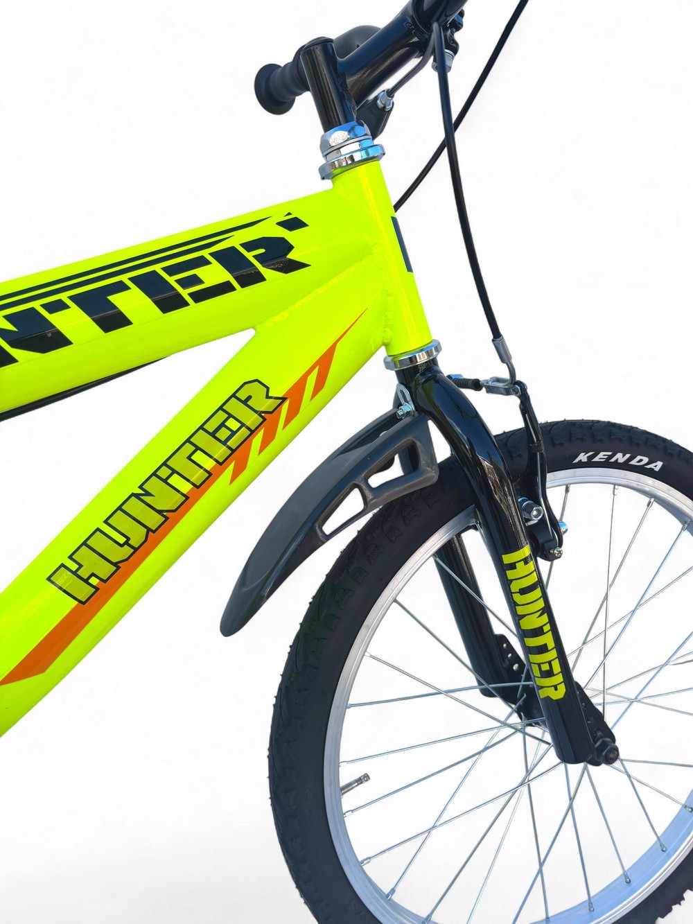 Bicicletta Bambino Misura 20 Bici Hunter Da 6 A 8 Anni Giallo (1,20-1,35 M) - immagine 9
