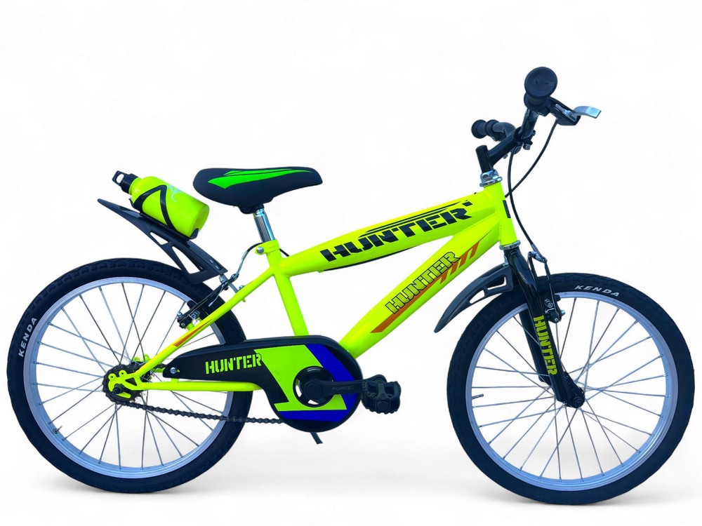 Bicicletta Bambino Misura 20 Bici Hunter Da 6 A 8 Anni Giallo (1,20-1,35 M)