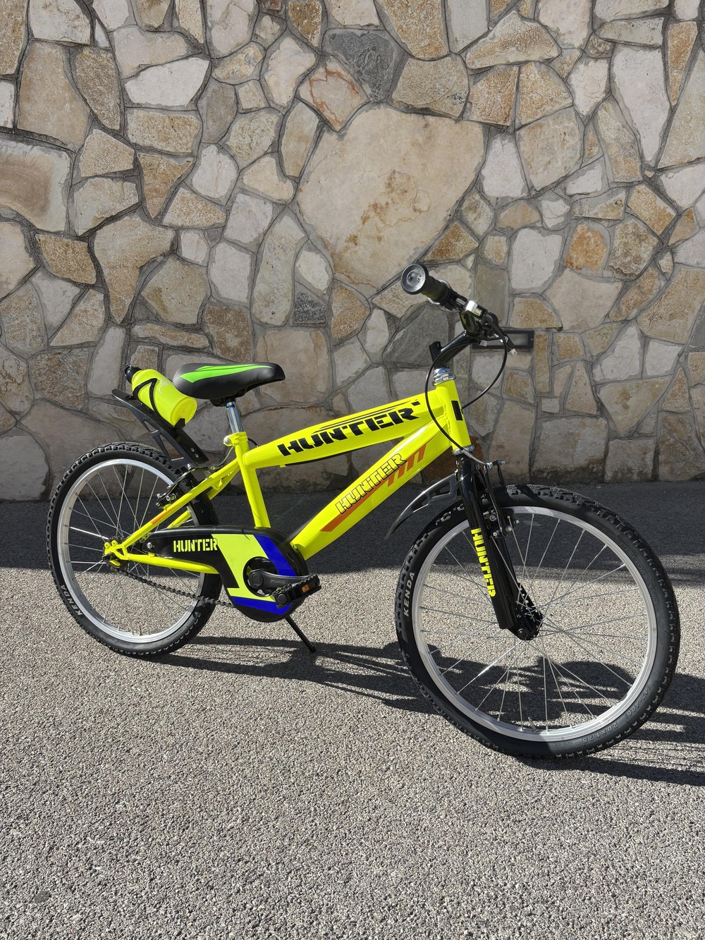 Bicicletta Bambino Misura 20 Bici Hunter Da 6 A 8 Anni Giallo (1,20-1,35 M) - immagine 7