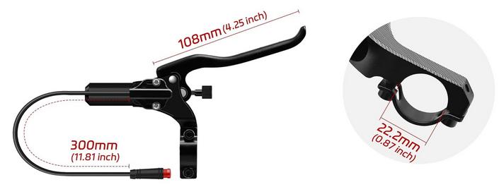 Set Freni A Disco Idraulici Per Ebike Fat Bike Anteriore E Posteriore A 2 Pin - immagine 3