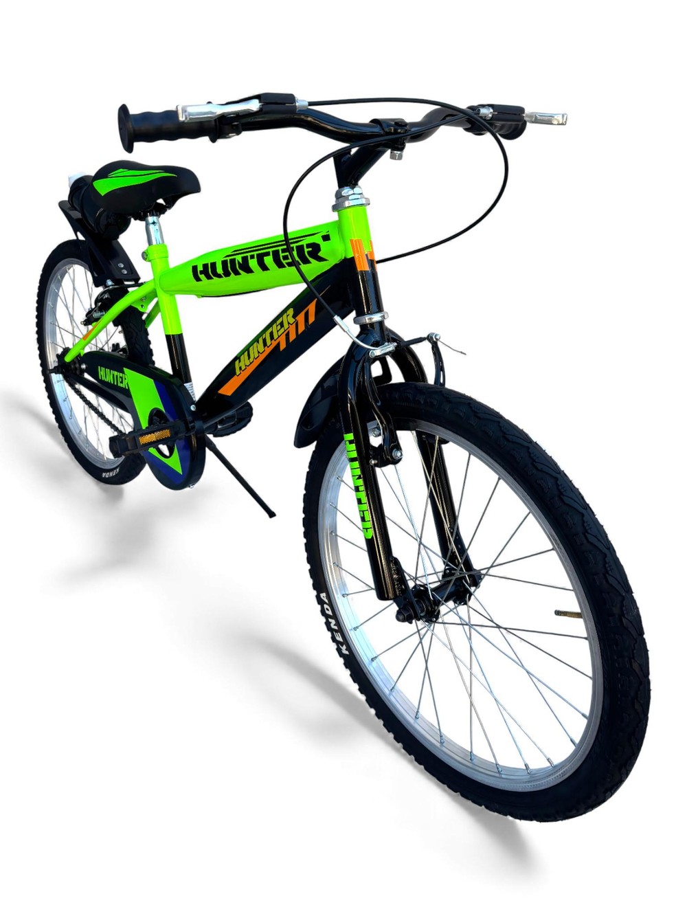Bicicletta Bambino Misura 20 Bici Hunter Da 6 A 8 Anni Verde (1,20-1,35 M) - immagine 2