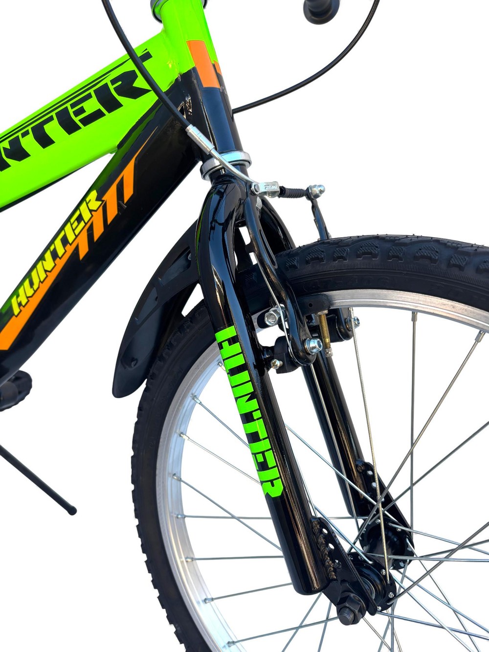 Bicicletta Bambino Misura 20 Bici Hunter Da 6 A 8 Anni Verde (1,20-1,35 M) - immagine 6