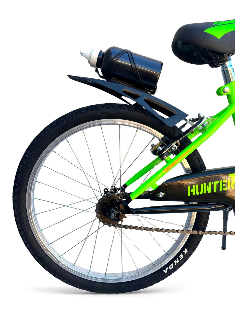 Bicicletta Bambino Misura 20 Bici Hunter Da 6 A 8 Anni Verde (1,20-1,35 M) - immagine 8